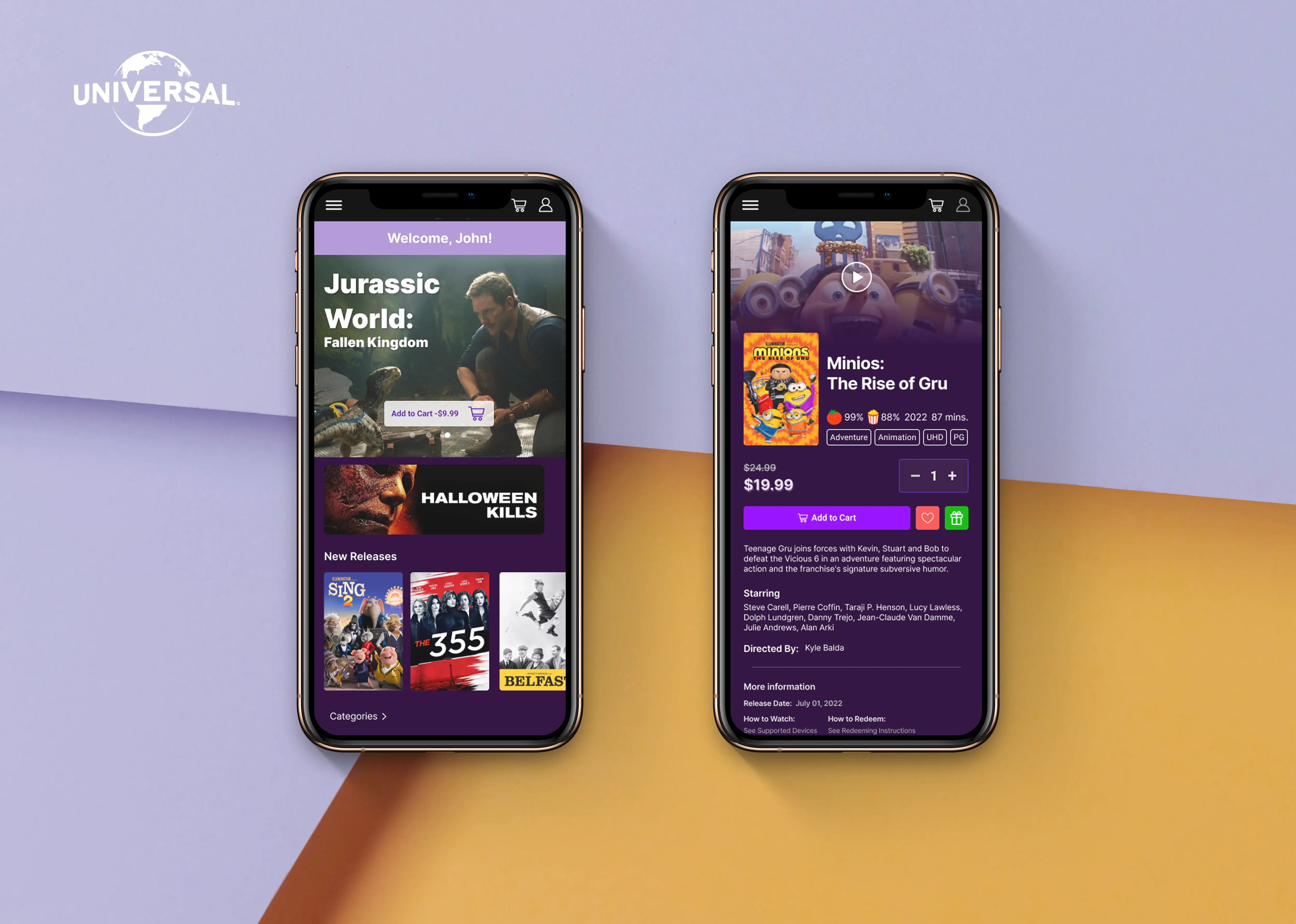 Rediseño del sito de Digital Movie Deals para aumentar compras